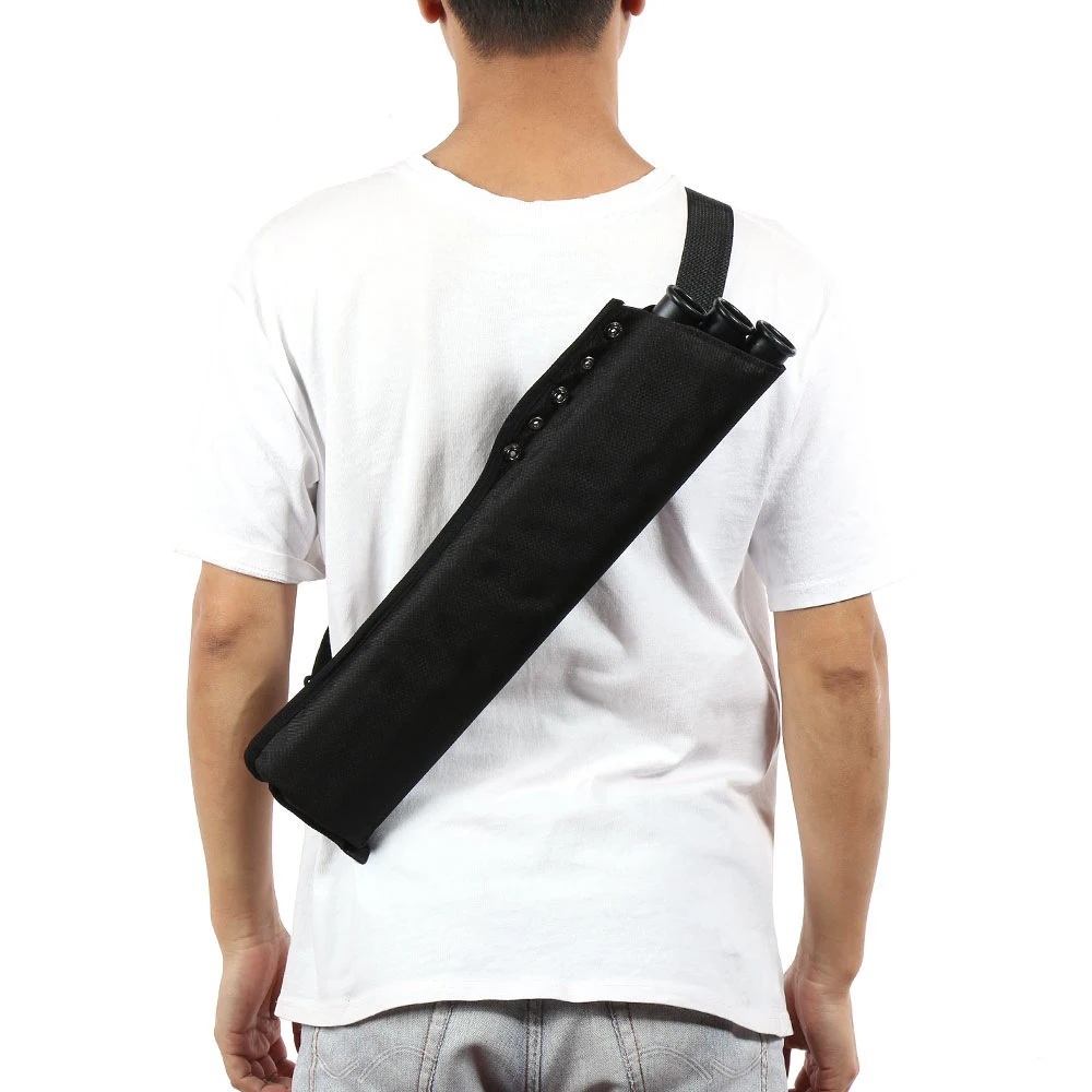 Arrow Holder Archery Accessory PVC Bag Shoulder Back Quiver Tube For Hunt Practi 