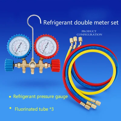 

Refrigerant Manifold Gauge Set Air Conditioning Tools + Refrigerant Testing Charging Evacuation for Air Condition Refrigeration