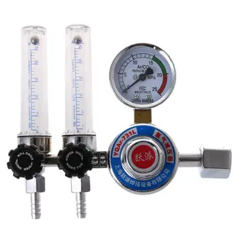 

AR/CO2 Regulator Welding Gas Pressure Reducing Valve Pressure Reducer Dual Pipe