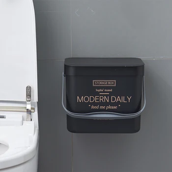 

Kitchen Wall Mounted Storage Organizer Trash Can Garbage Bin Gift Garbage Bag Zero Waste Recycle Compost Bin Bathroom