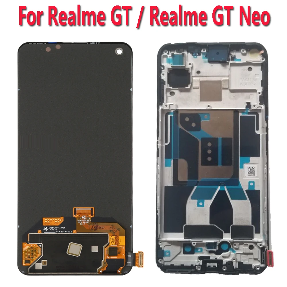 Оригинальный AMOLED-дисплей для Realme GT NEO RMX3031 6 43 дюйма сенсорный ЖК-экран сменный
