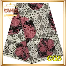 Восковая ткань RONVITAL CHYGAN, Африканский принт, материал, женское платье, сделай сам, восковая ткань в нигерийском стиле, хлопок, 6 ярдов/