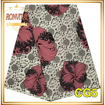 

RONVITAL CHYGAN WAX FABRIC AFRICA PRINT MATERIAL LADY DRESS DIY WAX FABRIC NIGERIA STYLES 100% COTTON 6YARDS/FREE SHIPPING