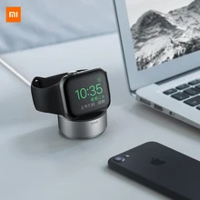 Xiaomi Mijia Youpin конфеты для Apple Watch Беспроводное зарядное устройство корпус из алюминиевого сплава вертикальное размещение нескользящий силикон