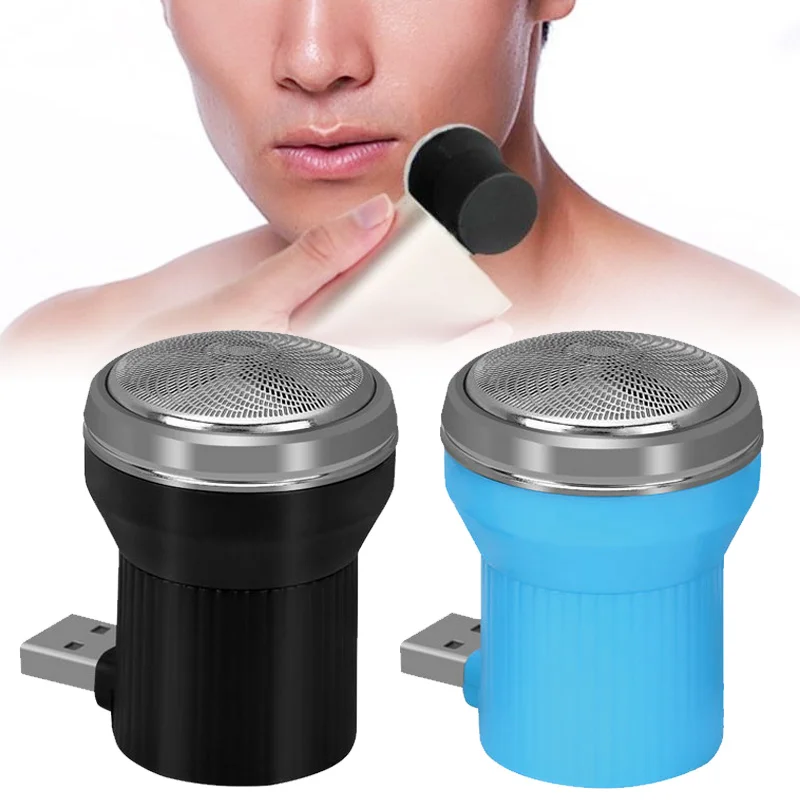 

Beard Trimmer for Men Electric Shavers Mini Shaver Professional USB Power Three Blade Handsome Razor Gifts Personal Care