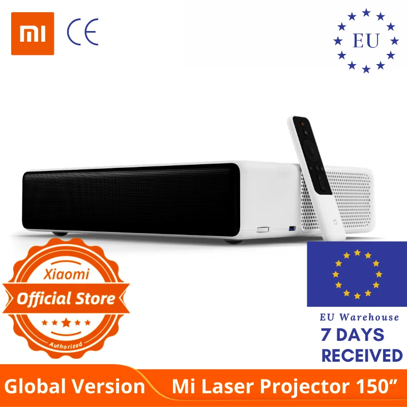 Глобальная версия xiaomi mi лазерный проектор 150 &quotUST Android tv 4K кинотеатр изображение