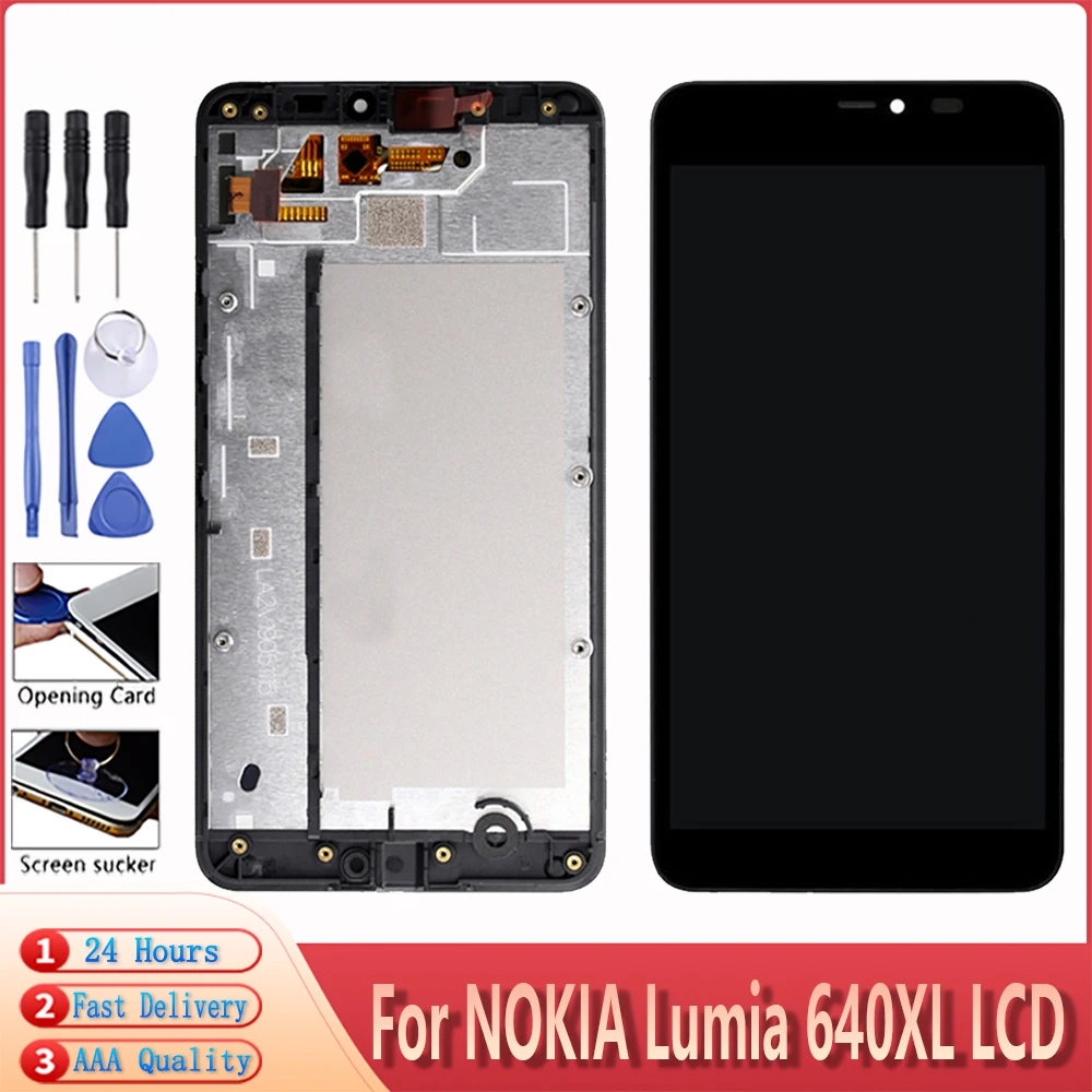 Чехлы-книжки для телефонов Microsoft Nokia Lumia 640 XL ЖК сенсорный экран дигитайзер сборки