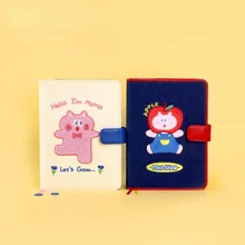 

Lovely Cartoon Animal Fruit Theme Soft Cloth Cover A5 Journal Set 2022 DIY Undated Monthly Weekly Agenda 144 Sheets Gift