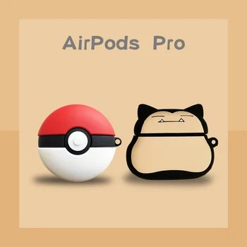 

Cartoon Snorlax Kabigon Elf Ball Headphone Cases for Airpods Pro 3 Silicone Protection Bluetooth Earphone Cover Accessories