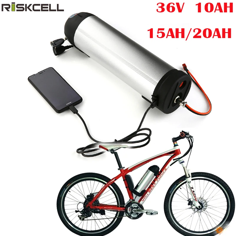 36V 10Ah Fish 18650 Lithium Battery Pack for 200W 350W Electric Bicycle E-Bike 