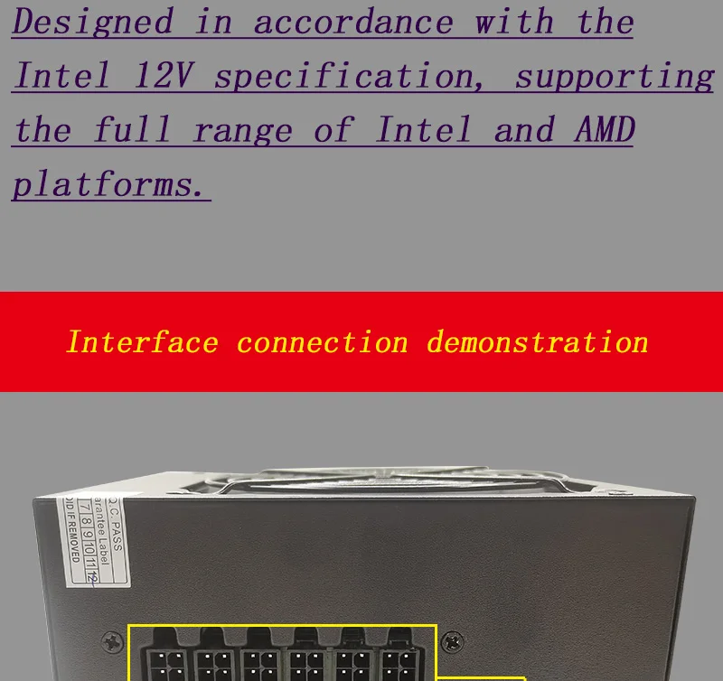 ATX Rated Power 700W Dual Graphics Card Power Supply Desktop Computer