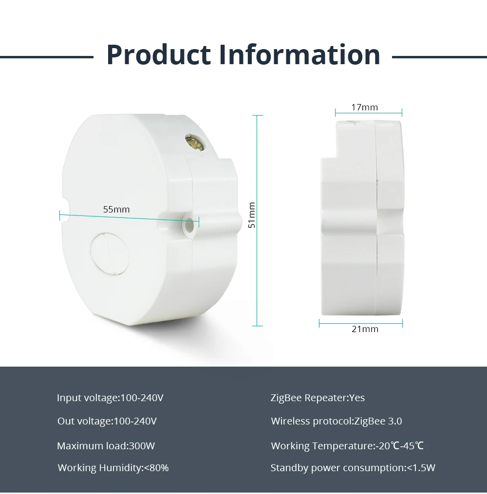 Zigbee com Controle Módulo de Luz Grupos de Smartthings Led com 2 Zemismart-interruptor Remoto Tuya Modos 2 - Image 5