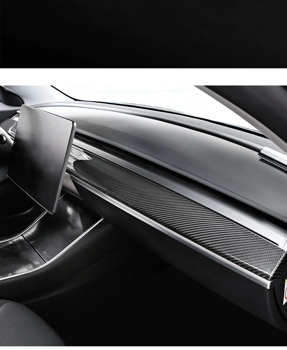 Панель для tesla модель 3 аксессуары/автомобильные аксессуары tesla центральная консоль модель 3 tesla три центральная консоль tesla модель 3 углеродная