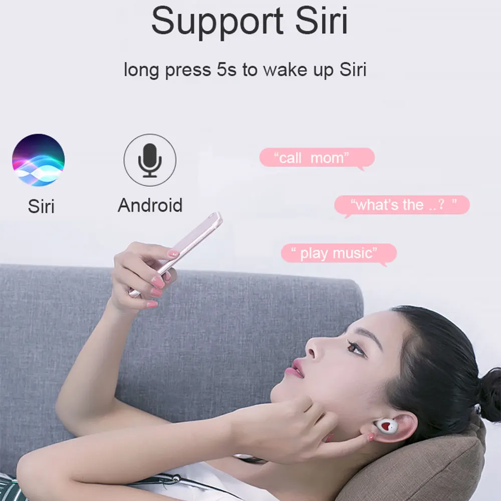 Мобильный телефон Airdots TW Bluetooth 5,0 наушники стерео беспроводные активные шумоподавления с микрофоном Handsfree наушники контроль AI