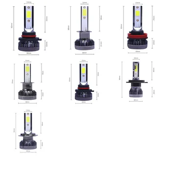 

2Pcs Mini LED Headlight Bulbs Conversion Kit FOG Driving Light Hi-Low Lamps DRL 3000K Yellow-Plug and Play