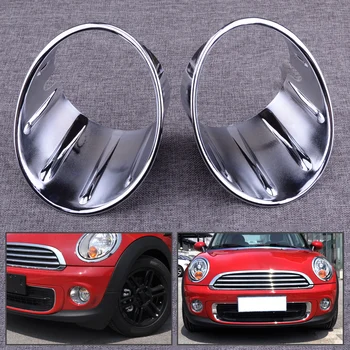

DWCX 1Pair Front Chrome Fog Lamp Light Surround Trim Cover Fit for Mini Cooper 3rd Gen F55 F56 F57