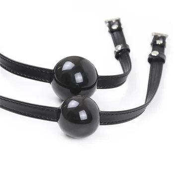 Candiway 2 Sizes Soft Safety Silicone Open Mouth Gag Ball Bondage Restraints Adult Slave Roleplay Game Sex Toys For Women 5