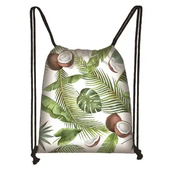 

Custom Rainforest Flamingo Drawstring Daypack Kids Satchel Casual Backpack Teenager Storage Bag Women Men 32x38cm*200610