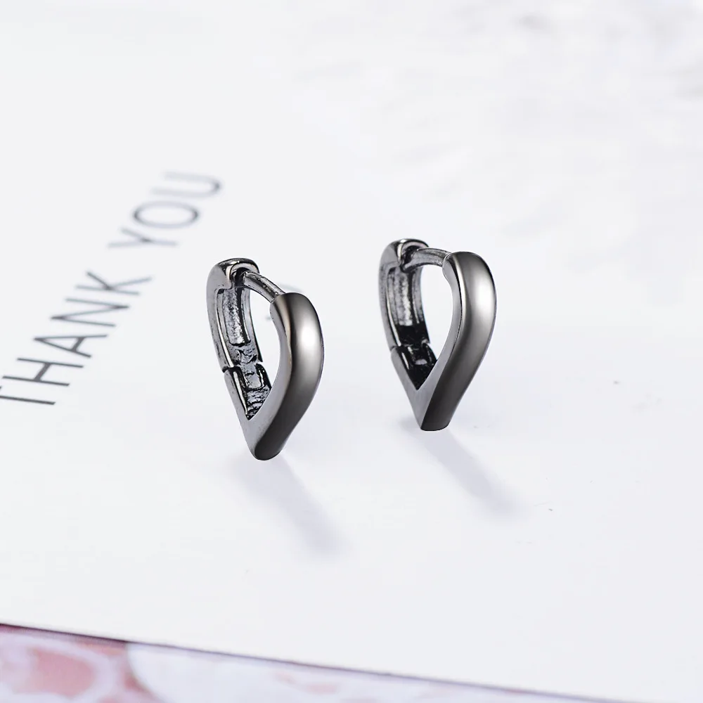 

Fanqieliu 925 Sterling Silver Hoop Earrings For Women Small Cute Heart Hoops Girl Gift Jewelry Wedding Earring FQL20412