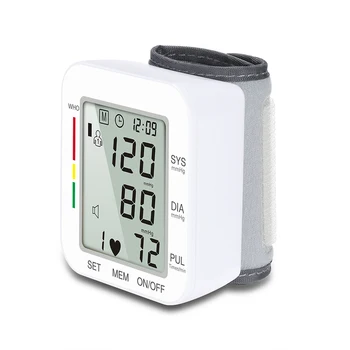 

Household Automatic Digital Wrist Blood Pressure Monitor Gauge Meter LCD Display Heart Beat Rate Pulse Meter Measure Tool Apr16