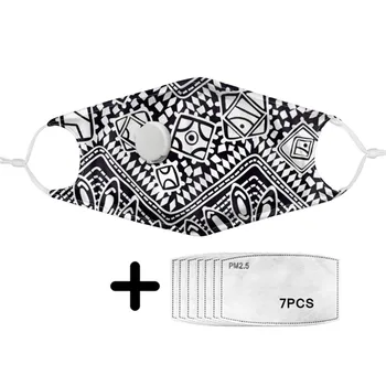 

Classic African Black White Element Printing Polyester Masks Women Daily Outing Mask on Face Custom Mascarillas De Proteccion