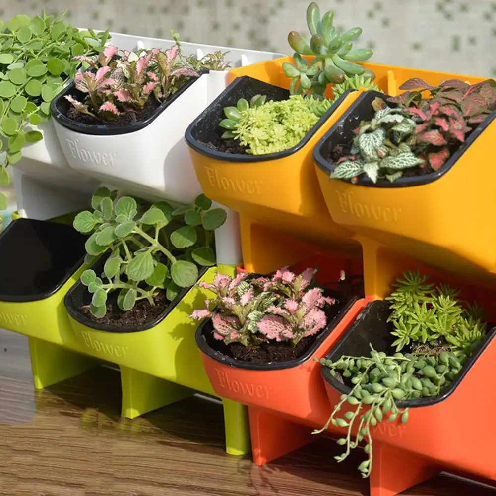 Vertical Hanging Garden Planter Flower Pots Layout Waterproof Wall Background Pot | Дом и сад