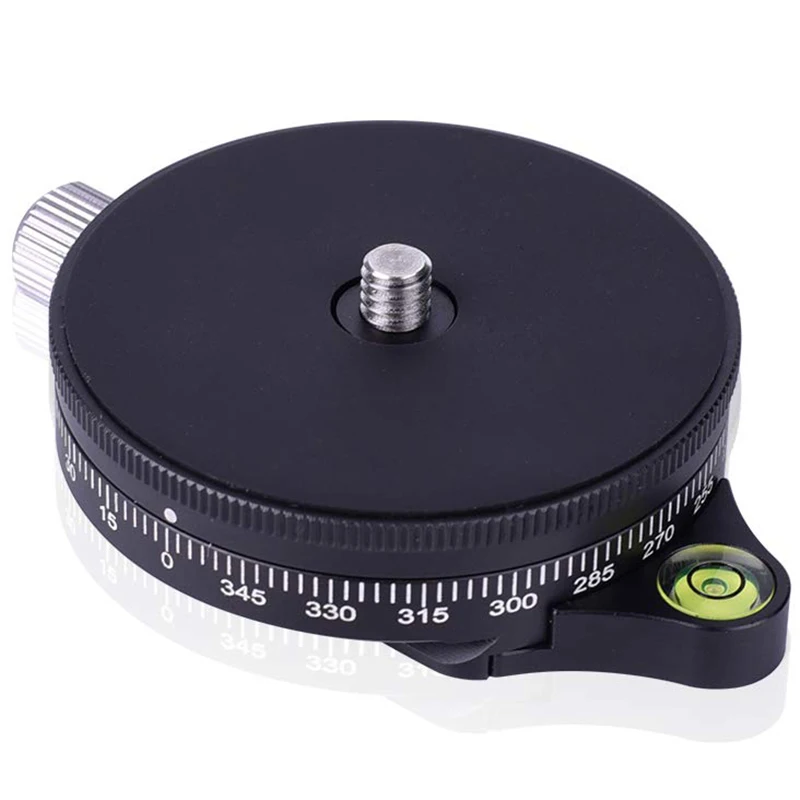 Câmera Pan Base com Arca Swiss Estilo Plate 095 cm Parafuso Bola Panorâmica de Alumínio Cabeça do Tripé Nível de Bolha Capacidade de Carga