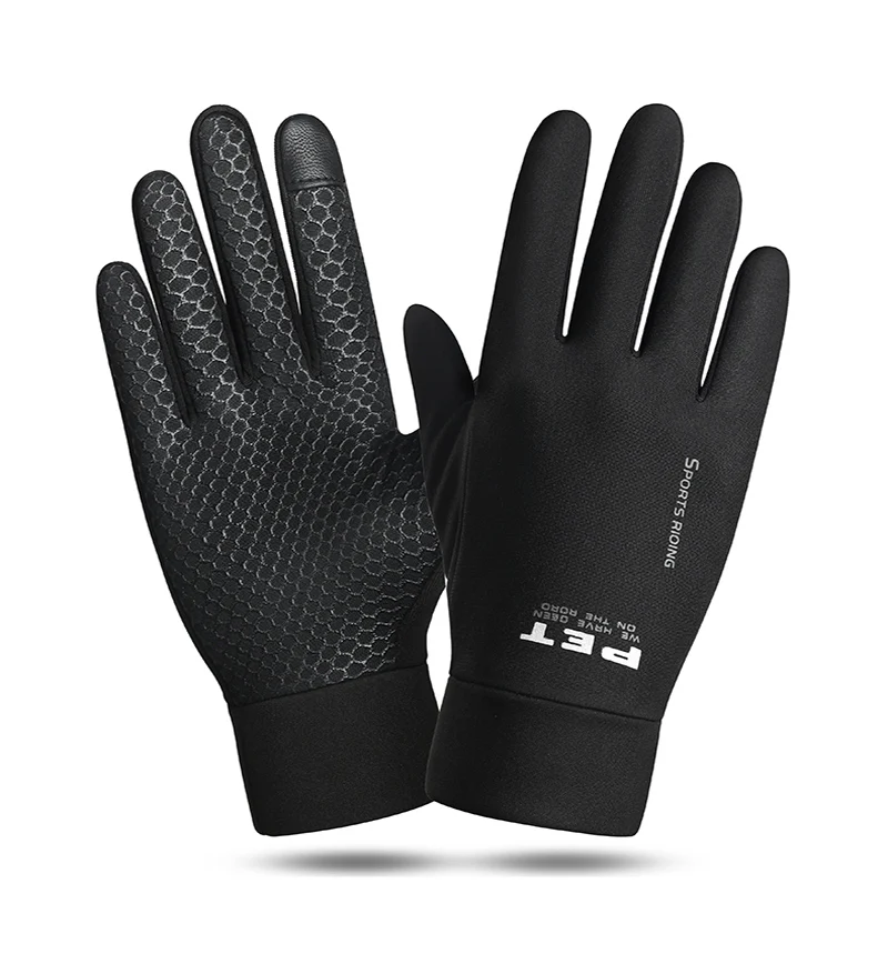 Men'S Gender Men's Fashion Geometric Polyester Milk Fiber Gloves