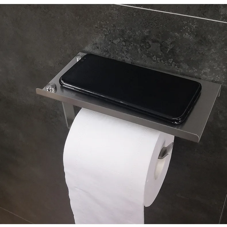 Держатель для туалетной бумаги из нержавеющей стали, поперечное хранение мобильных телефонов, полка, подставка для конусов, полотенце для ванной комнаты из нержавеющей стали, Rac