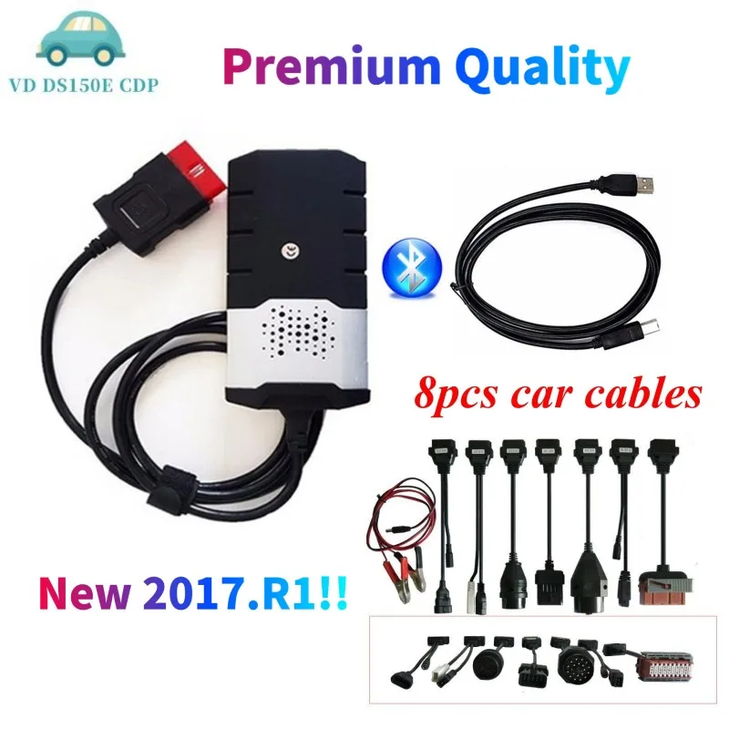 

2020 NEW VCI 2017.R1 vd ds150e cdp with Bluetooth 2016.R0 keygen for delphis obd2 Scanner diagnostic repair tool for car&trucks