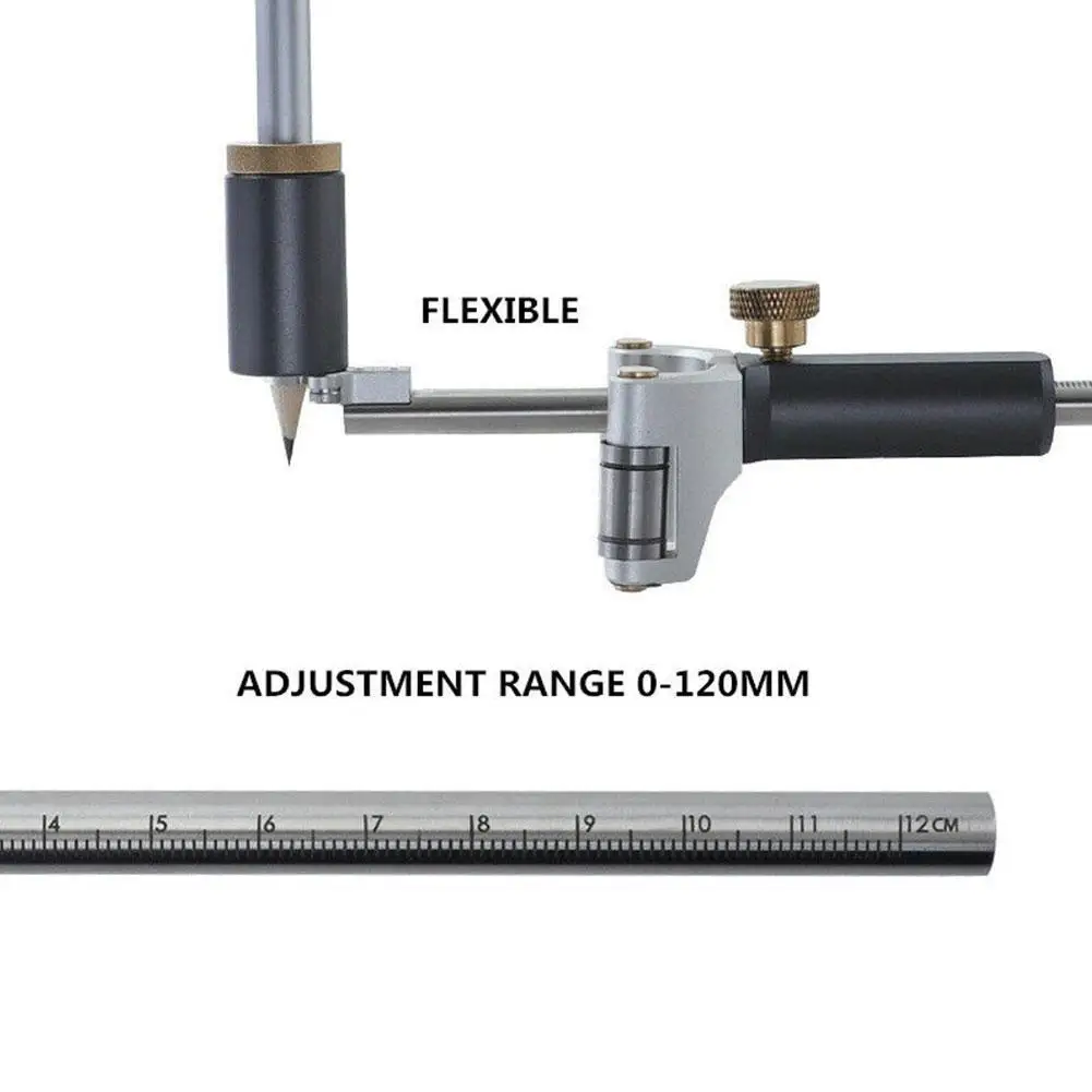 

Woodworking Straight Arc Dual-purpose Scribing Needle Arc Set Tool Scribing Line Two-in-One Drawer Multifunctional Parallel R9V5