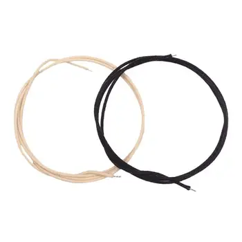 

2pcs/lot 1m/3.28ft Guitar Pickup Copper Cable Cloth-covered Pushback Wires