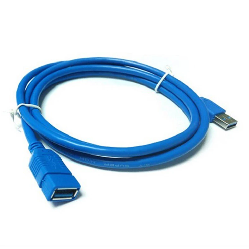 10-футовый Удлинительный Кабель USB 3 0 A папа-мама сверхскоростной синий цветной