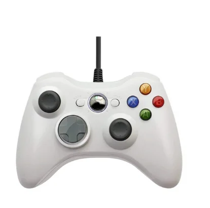 white USB пульт дистанционного управления Джойстик для microsoft Системы ПК игровой контроллер для Windows 7/8/10 не для Xbox 360 джойстика - Цвет: white