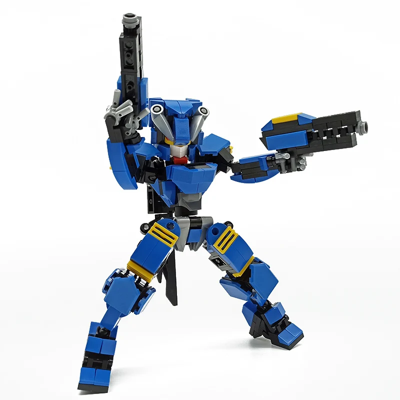 

333Pcs Designer Mecha Warrior Building Blocks Toys For Children Armor Robots Anime Figure Model 17cm Action Figure Block Dolls