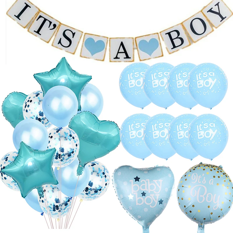 Decoraciones DIY para fiesta de bienvenida de bebé, globos para niño y niña, regalos para fiesta de cumpleaños