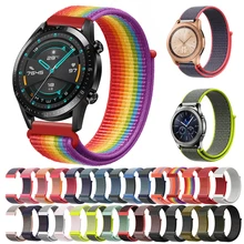 Нейлоновый ремешок 20 мм 22 мм для samsung Galaxy Watch 42 мм 46 мм Active gear S3 классический и приграничный ремешок Amazfit Bip HUAWEI WATCH 2 Pro