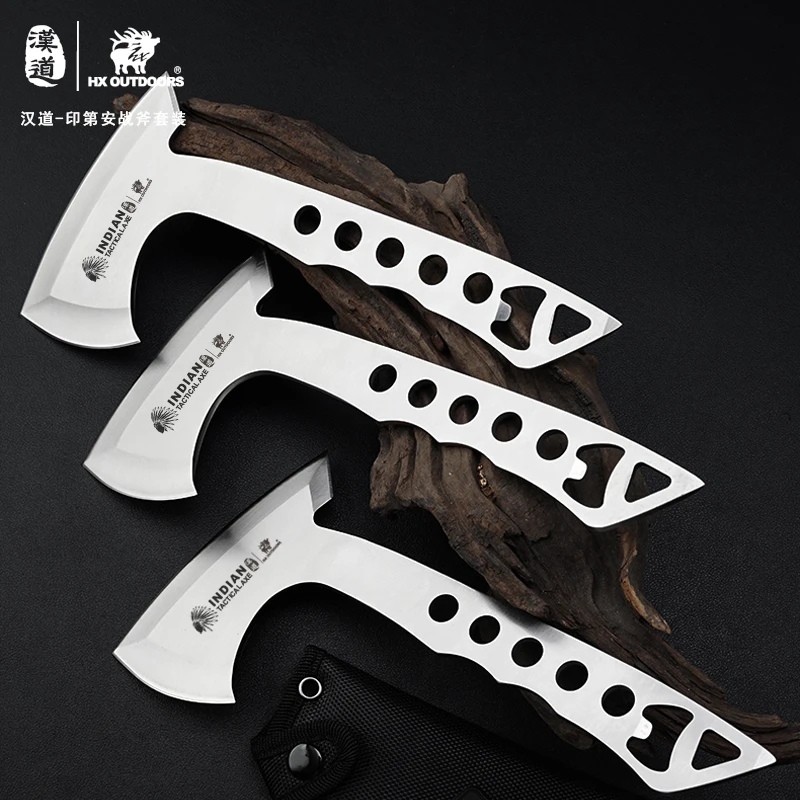 

HX OUTDOORS Indian Tomahawk Multi-function Mini Hand Axe, Outdoor Axe (3 piece set)