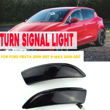 

2pcs Car Dynamic Blinker Mirror Light For Ford Fiesta 2008-2017 B-Max 2008-2017 Flowing LED Turn Signal Side Indicator