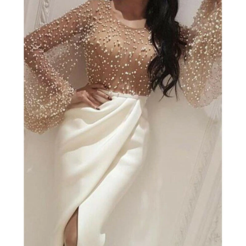 womens maxi long sleeve dress