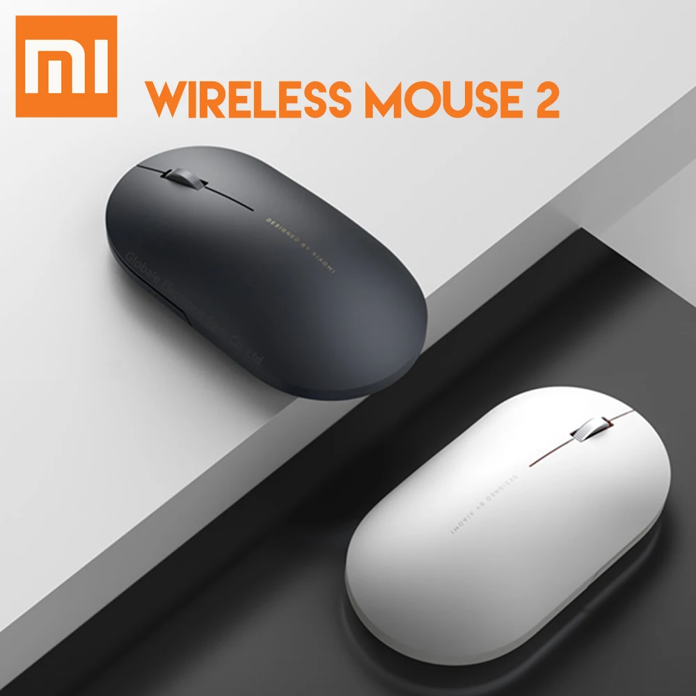 

Original Xiaomi Wireless Mouse 2 2.4GHz 1000DPI Optical Ergonomical Design Portable for Laptop Office