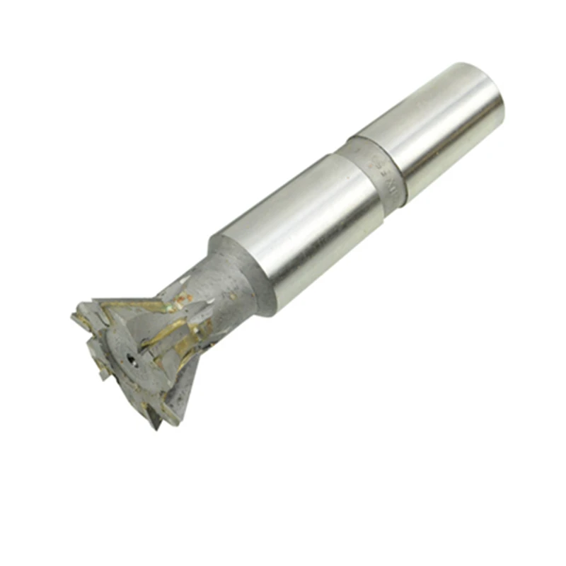 Tungsten steel dovetail slot milling cutter 45  55  60 degree straight  taper shank weld cutting dovetail forming end mill (2)