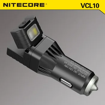 

Nitecore VCL10 Car Cigrett Fast Charger, Window Breaker -25 Lumens -w/Battery