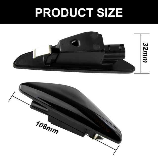 2Pcs Sequential Dynamic Flowing LED Side Marker Light Turn Signal Light Blinker For BMW E70 X5 F25 X3 E71 X6 2007-2013 6