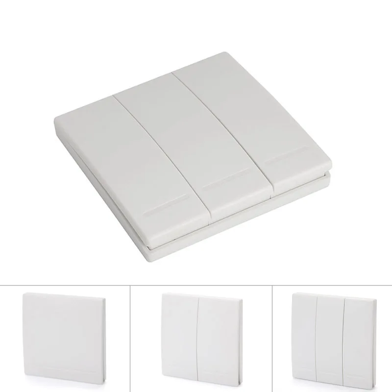 

433 MHz 86 Type Wireless Smart Remote Control Switch Free Wiring Switch Free Stickers Smart Home Control