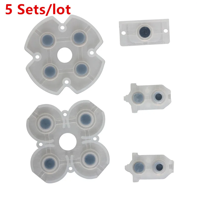 

5 Sets Conductive Silicone Rubber Pads for Dualshock 4 JDS 030 D Pad Buttons For Sony Playstation 4 PS4 JDM 030 Controller