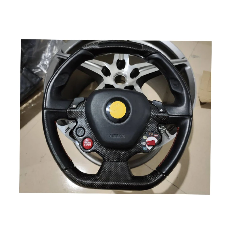 車のステアリングホイール Led付きデラックス フェラーリ458用 ハンドル ホーン Aliexpress