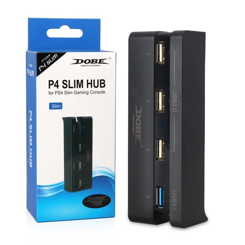 4 в 1 USB концентратор подходит для sony playstation 4 slim PS4 Slim консоль черный контроллер аксессуар