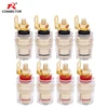 4Pairs 4MM Binding Post Connector Audio HIFI Cable Terminals, Binding Post for Speaker Amplifier, Brass With Gold Plated ► Photo 1/6