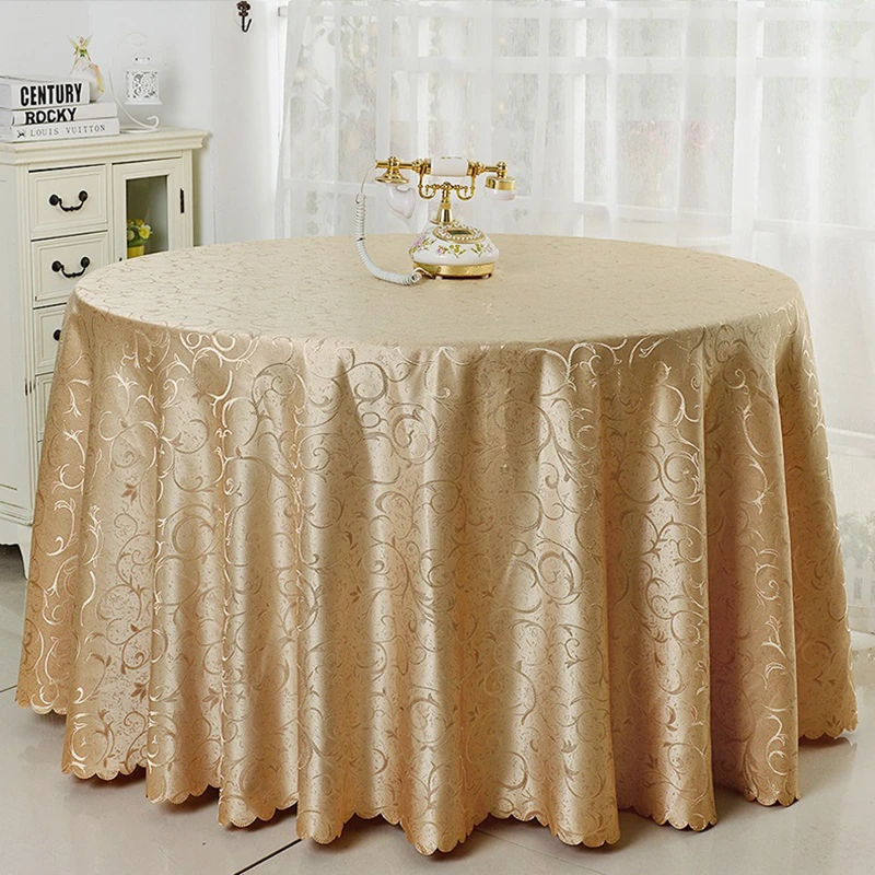 Luxury Round Table Cover Wedding  Wedding Decoration Table Cloth